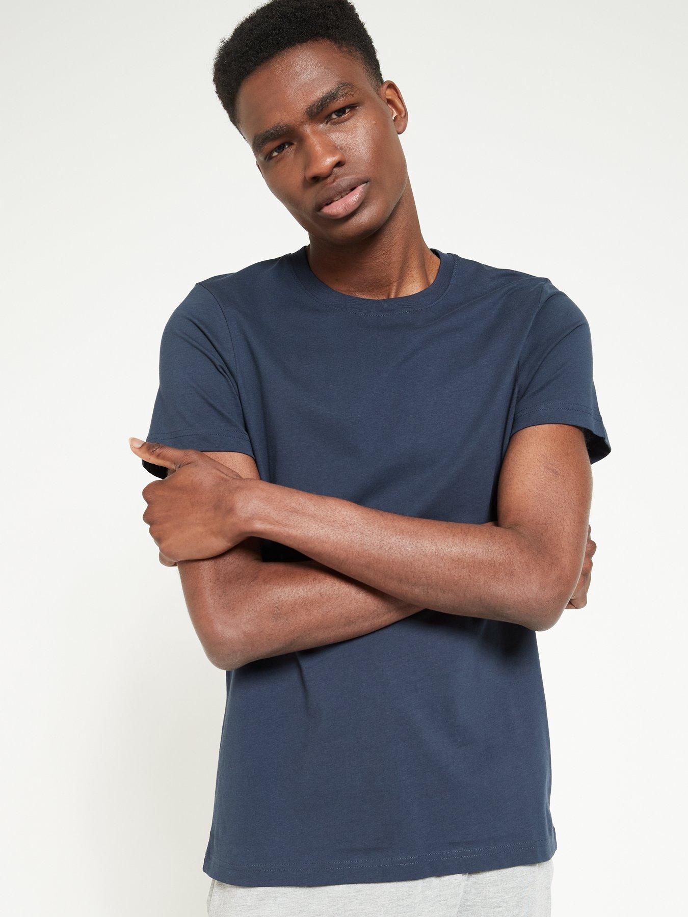undefined Essentials Crew Neck T-Shirt - Navy