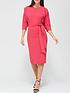 v-by-very-rosa-kimono-sleeve-fitted-dress-pinkfront