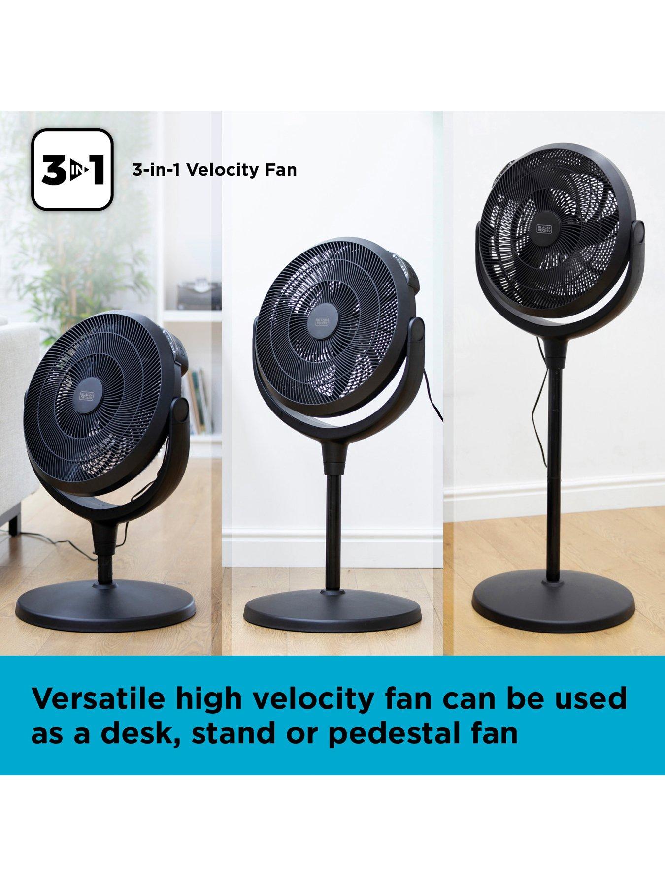 Image 3 of 6 of Black & Decker 16 inch 3-Height&nbsp;Velocity Power Fan with Remote