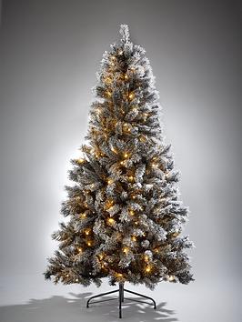 7ft-black-forest-flocked-pre-lit-christmas-tree