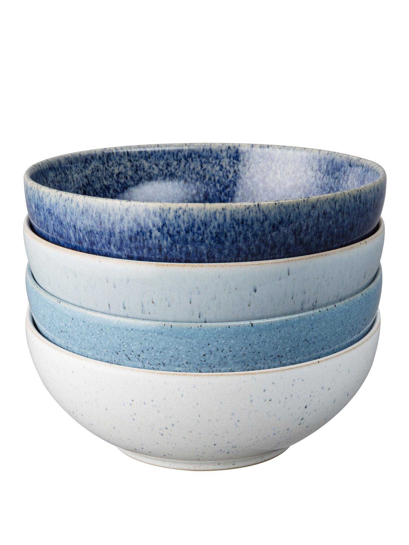 Image 1 of 2 of Denby Studio Blue 4-Piece Coupe Cereal Bowl Set