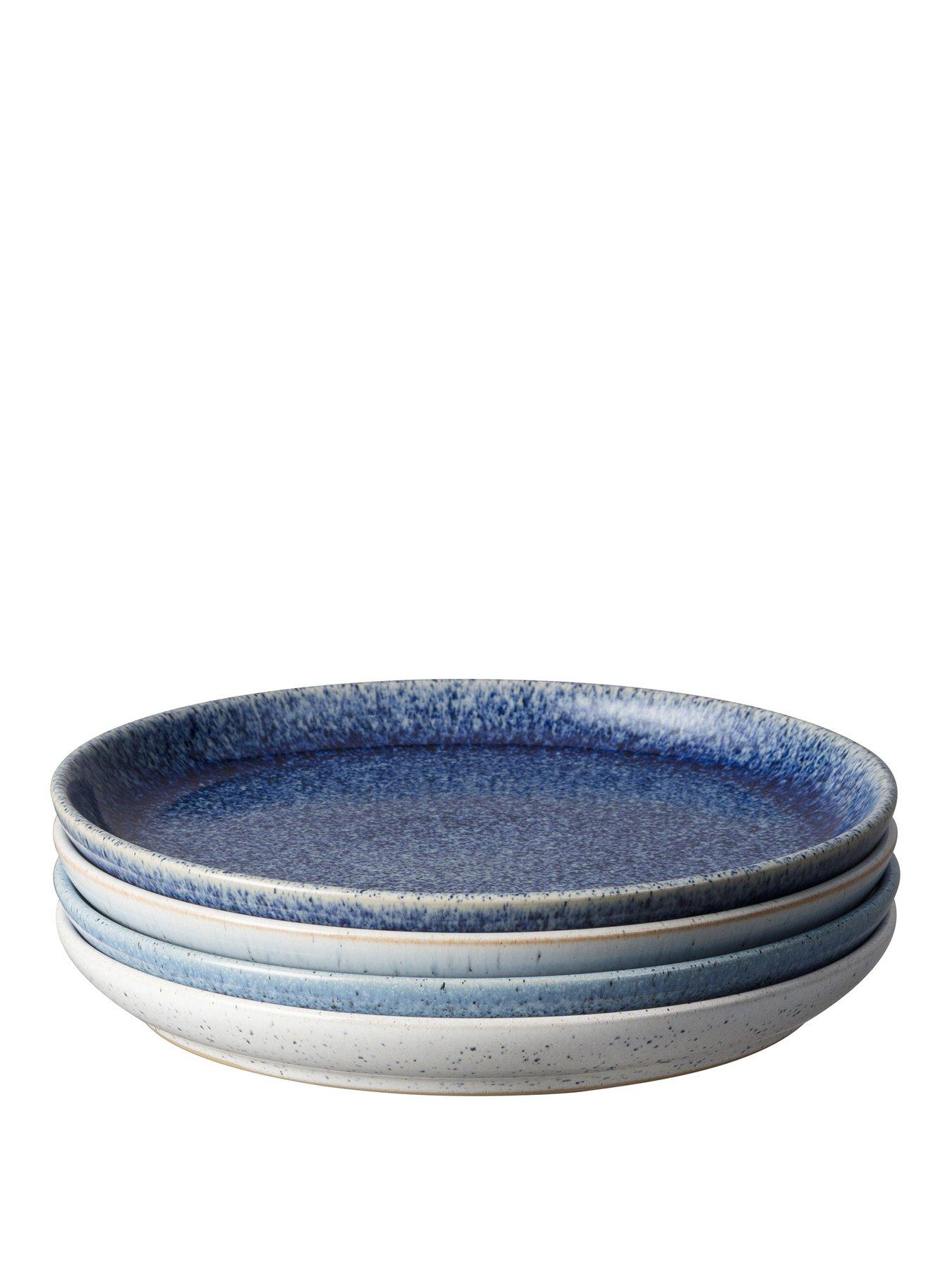 undefined Studio Blue 4-Piece Coupe Medium Plate Set