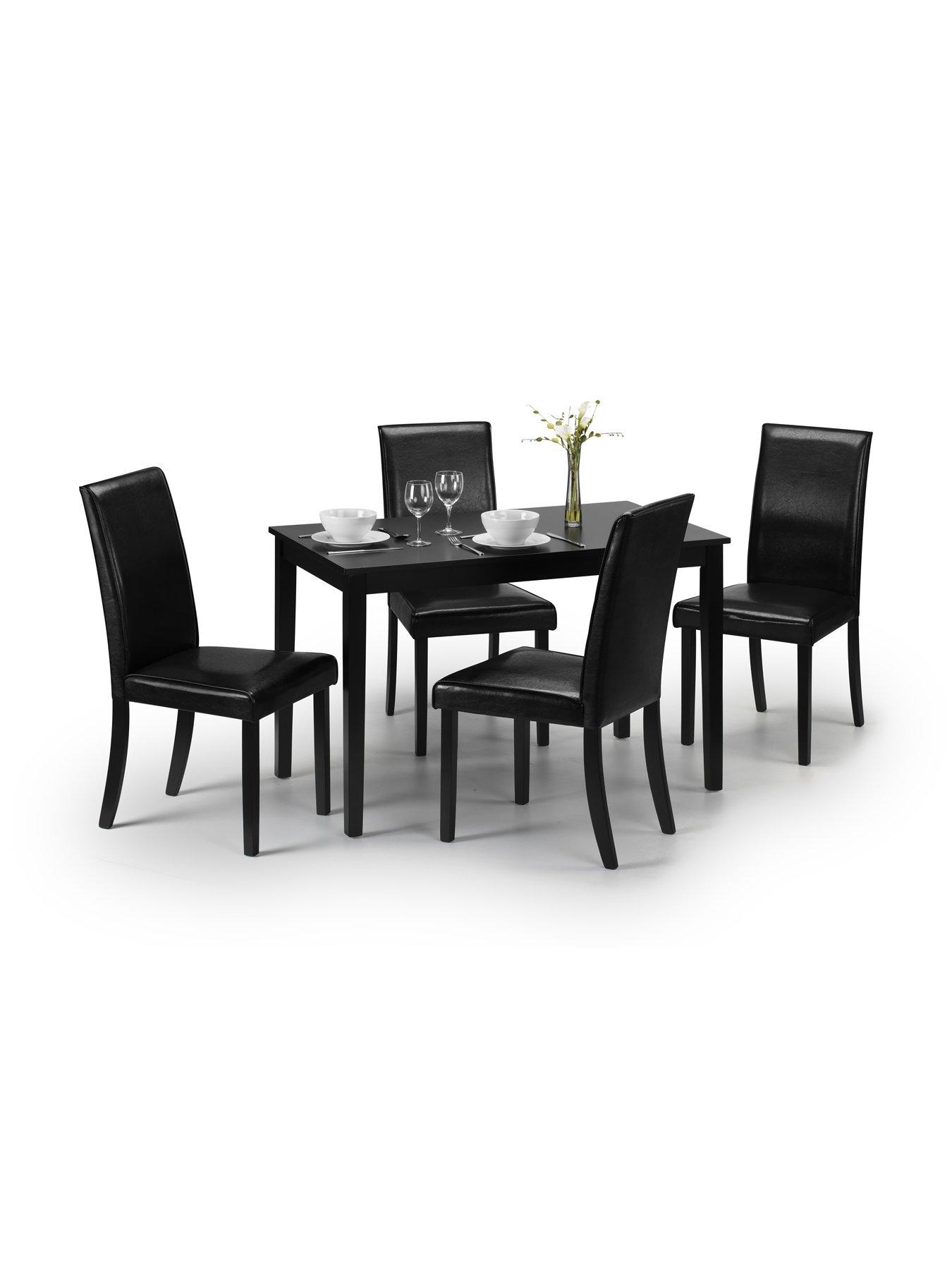 Julian Bowen Pair Of Hudson Dining Chairs - Black