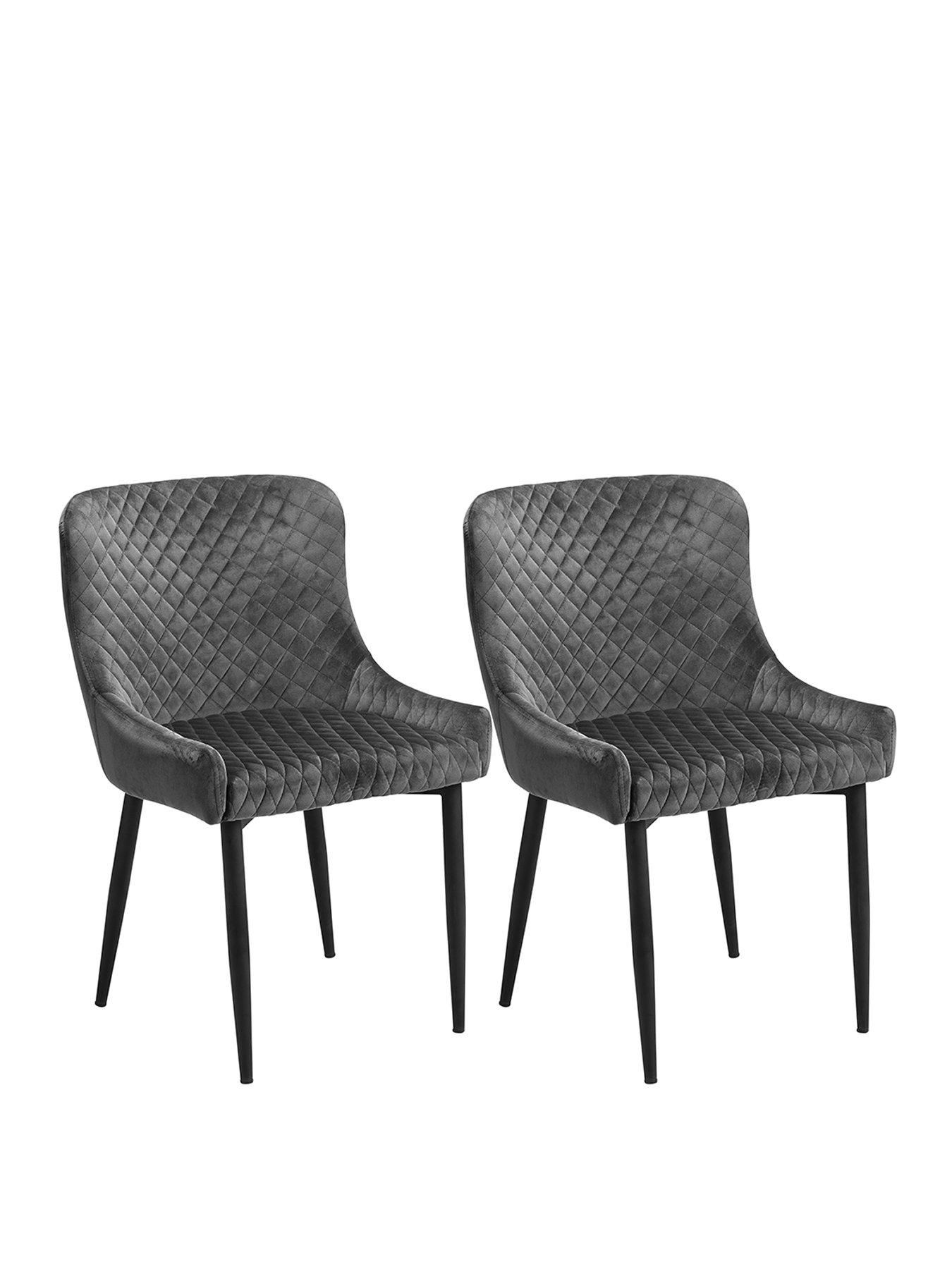 julian-bowen-pair-of-luxe-velvet-dining-chairs-greystillFront