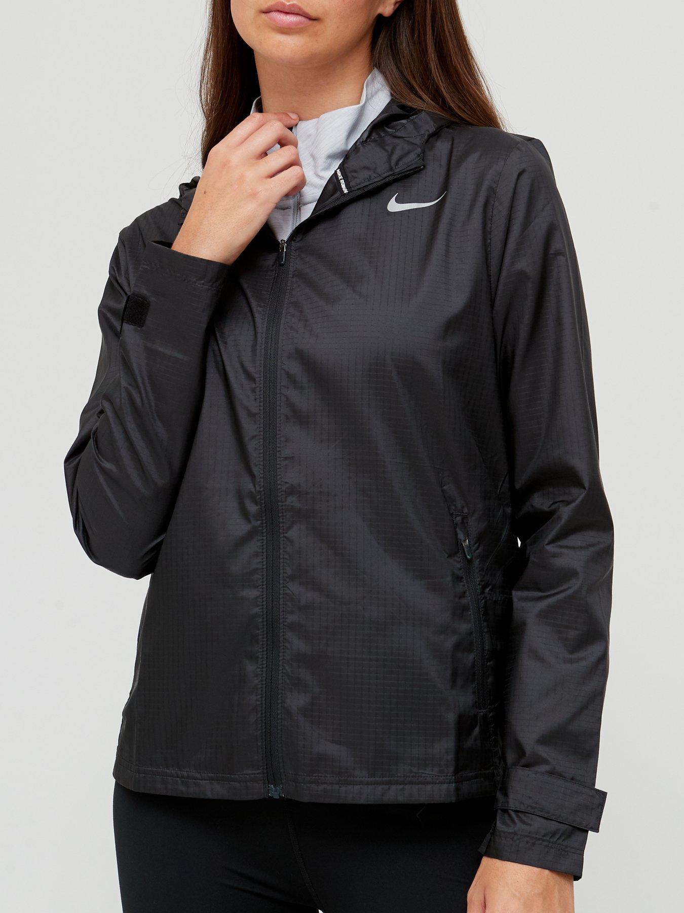 Black running jacket ladies sale