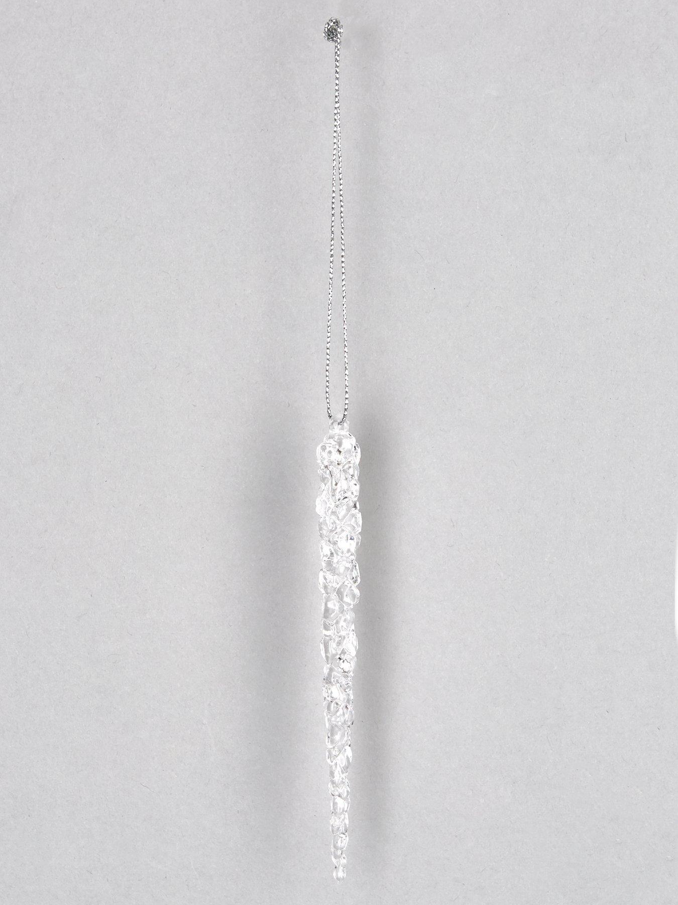 Image 3 of 4 of Very Home Set of 12 Icicle Hanging Christmas Tree Decorations