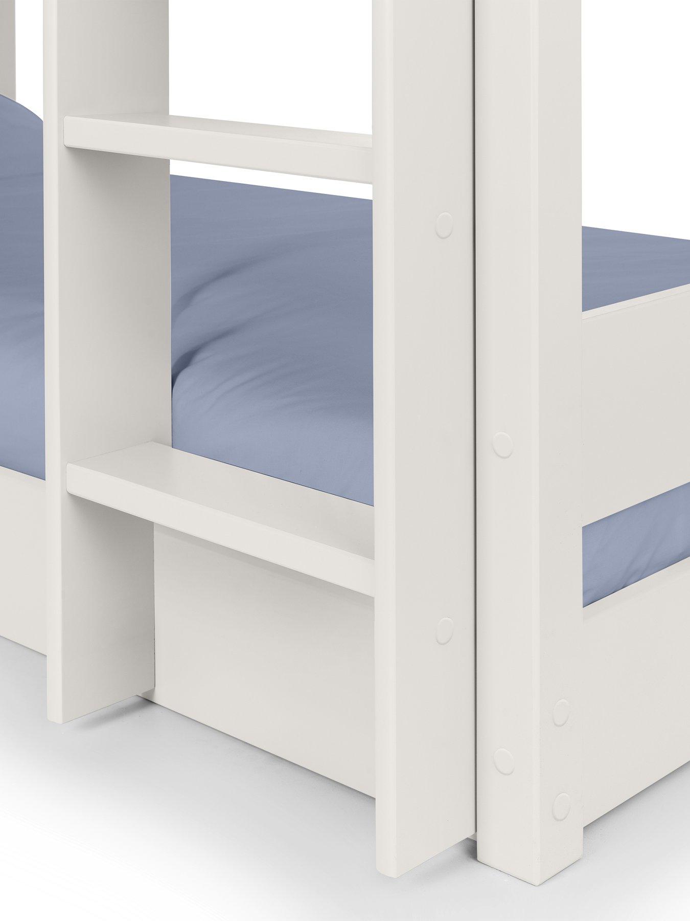 Image 4 of 7 of Julian Bowen Trio Triple Stacker Bunk Bed with Spring Mattress Option - White