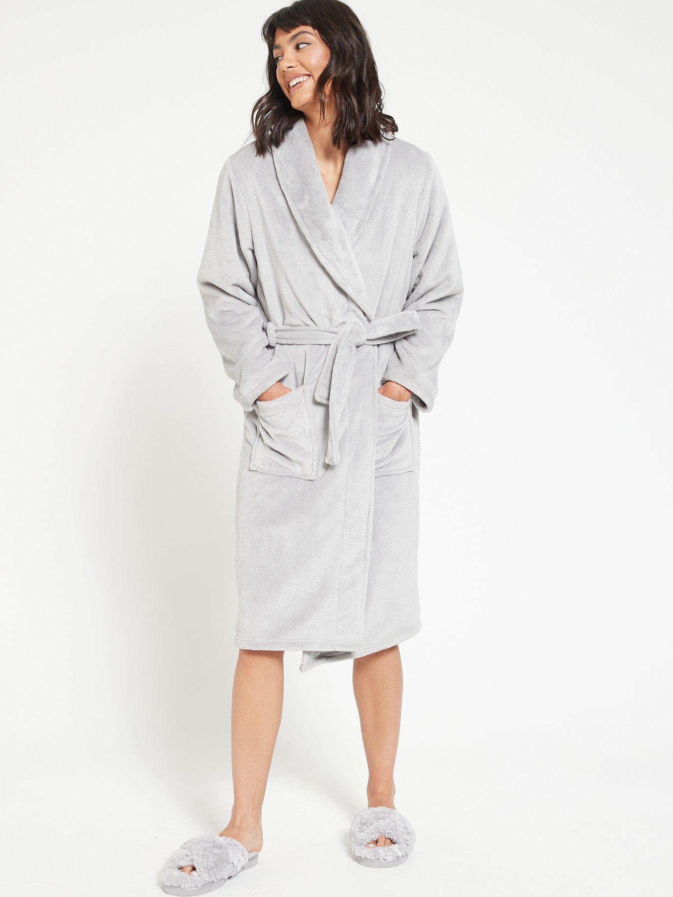 Grey Stargazer Lily Ladies Dressing Gown | Powell Craft | Reviews on  Judge.me