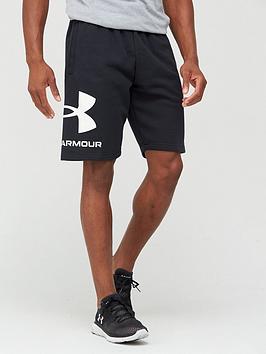under-armour-rival-big-logo-shorts-blackwhite