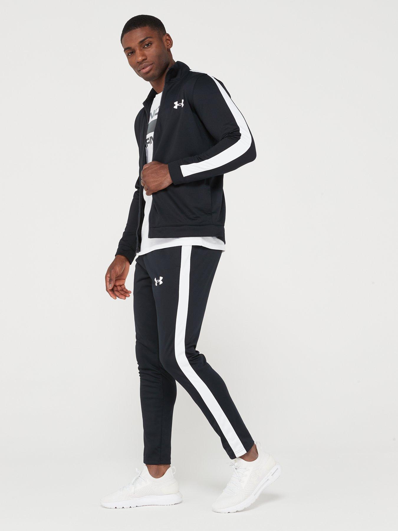 Image 1 of 5 of UNDER ARMOUR Training Knit Tracksuit - Black/White