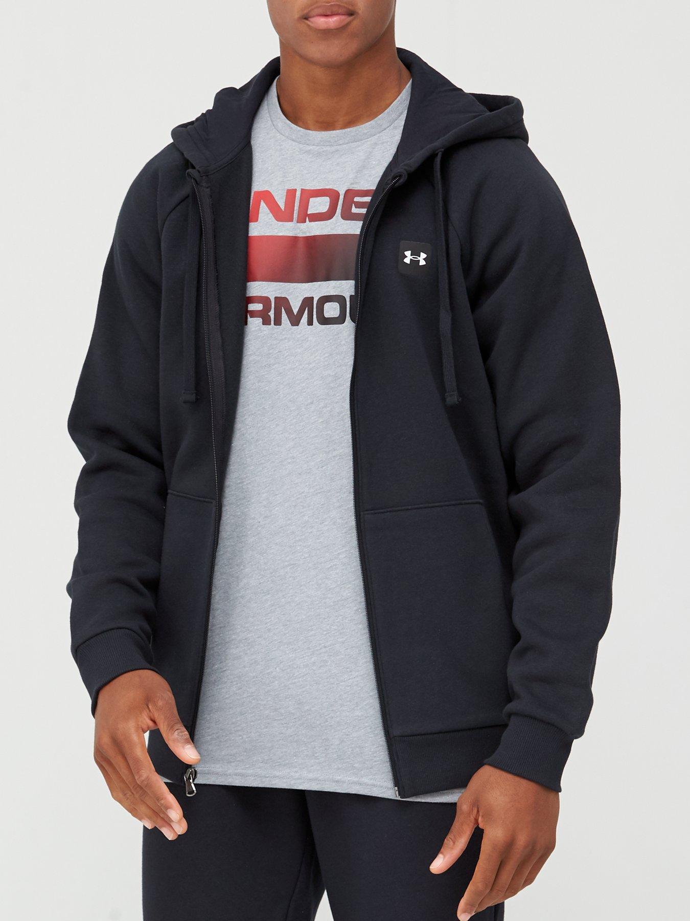 Men's Under Armour Rival Fleece Full-Zip Hoodie Black