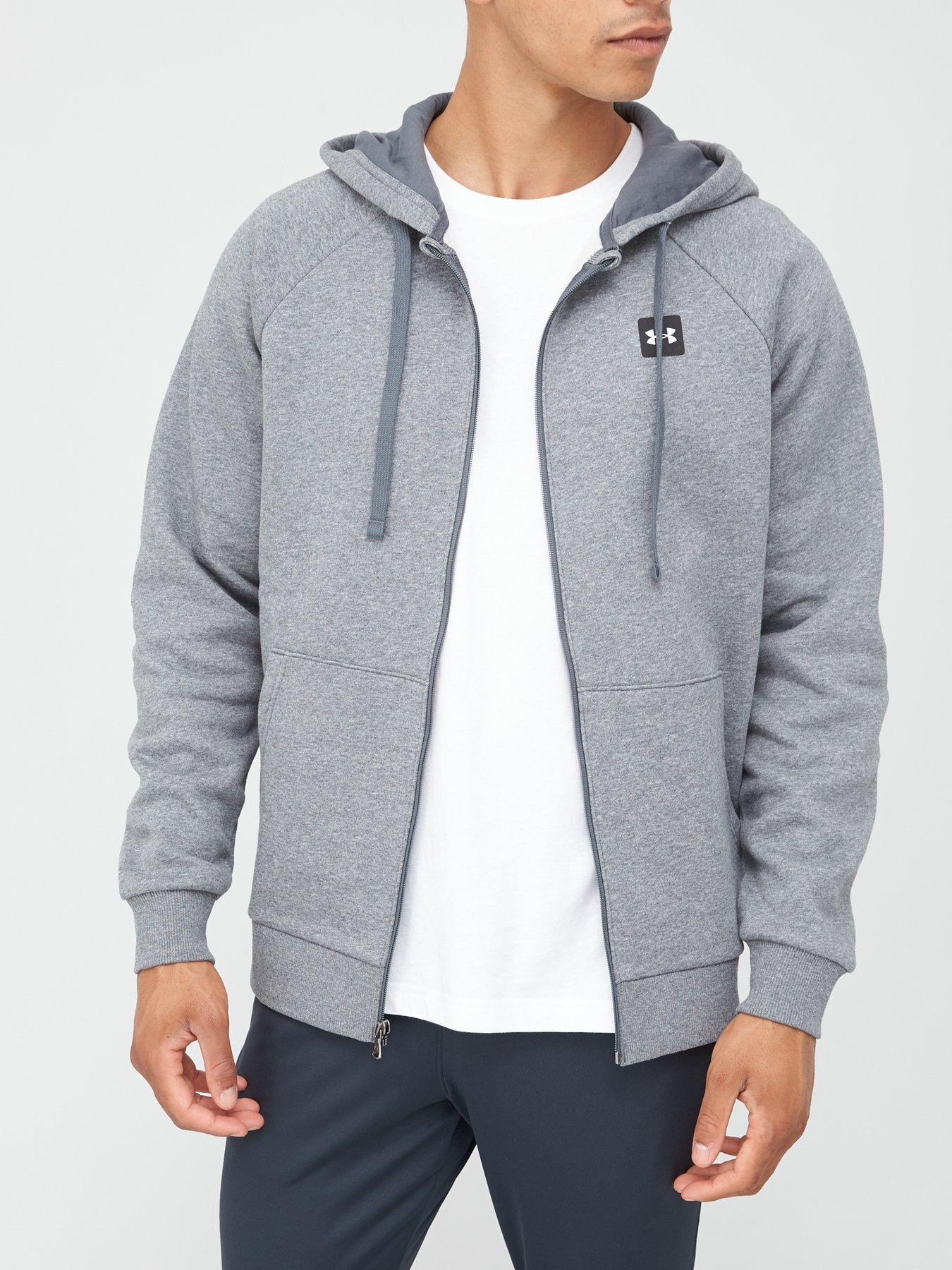 Men's ua rival fleece hotsell fitted full zip hoodie