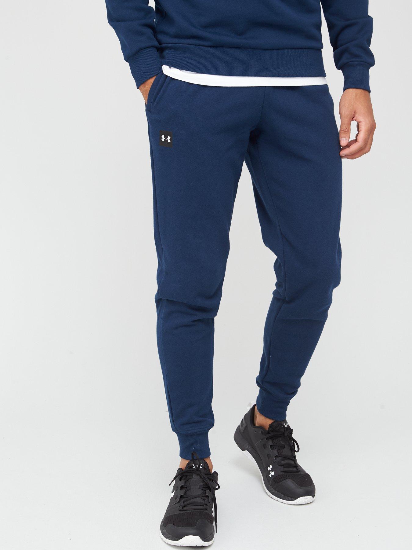  Under Armour Boys' Armour Fleece Joggers , Academy Blue  (408)/White , Youth X-Small : Clothing, Shoes & Jewelry
