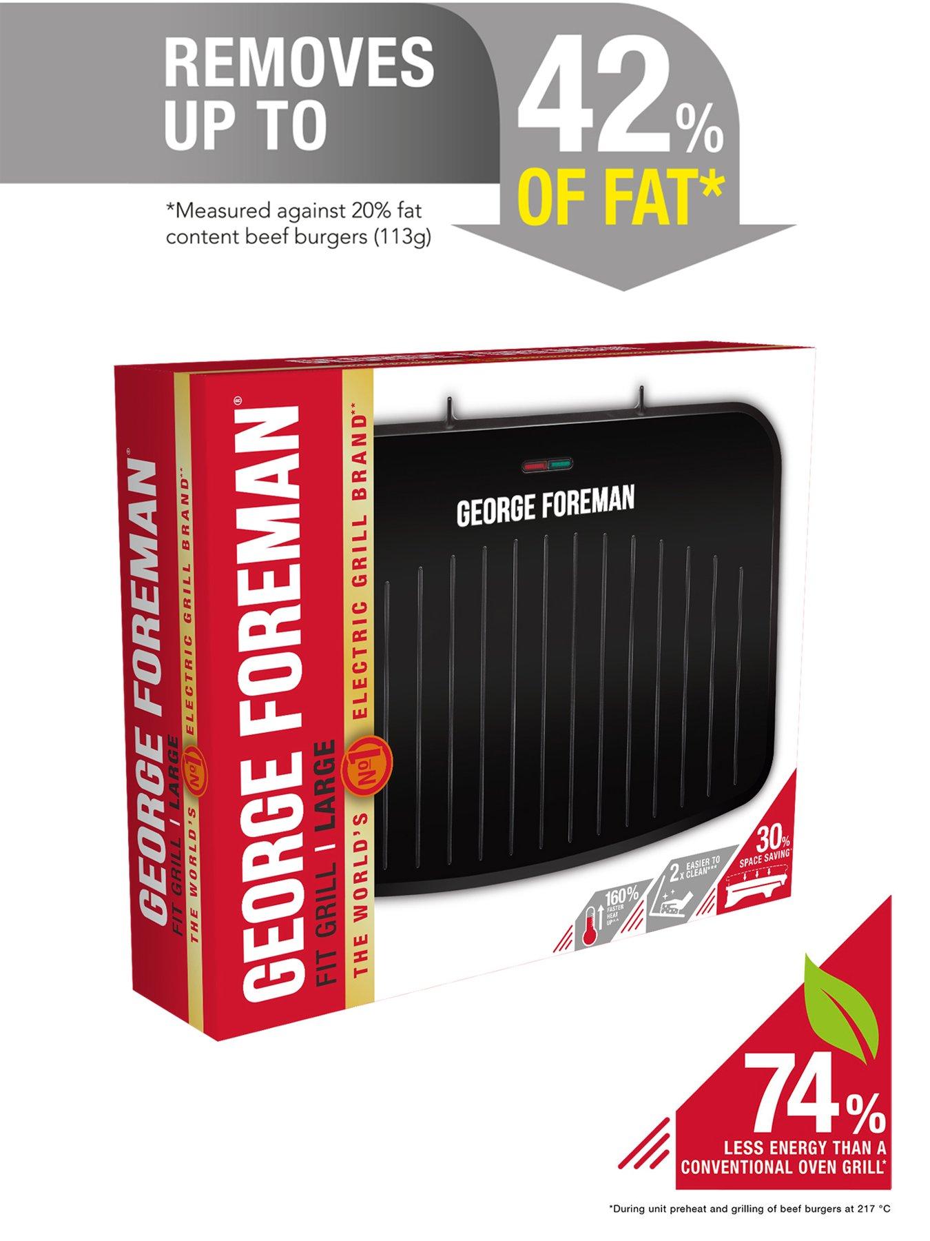 Image 7 of 8 of George Foreman Large Black Fit Grill - 25820