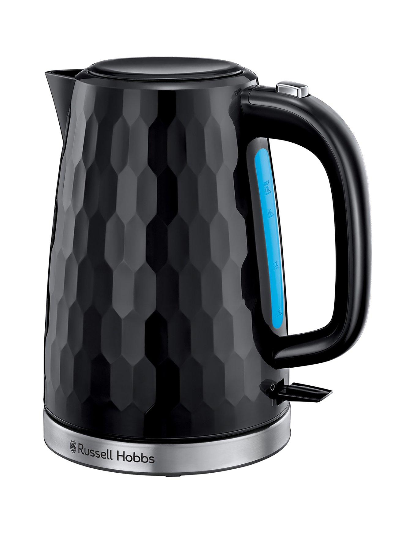 Image 1 of 8 of Russell Hobbs Honeycomb Black Plastic Kettle - 26051