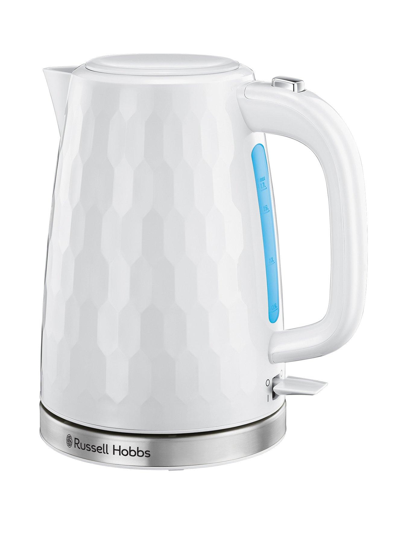 Russell Hobbs Honeycomb White Plastic Kettle - 26050