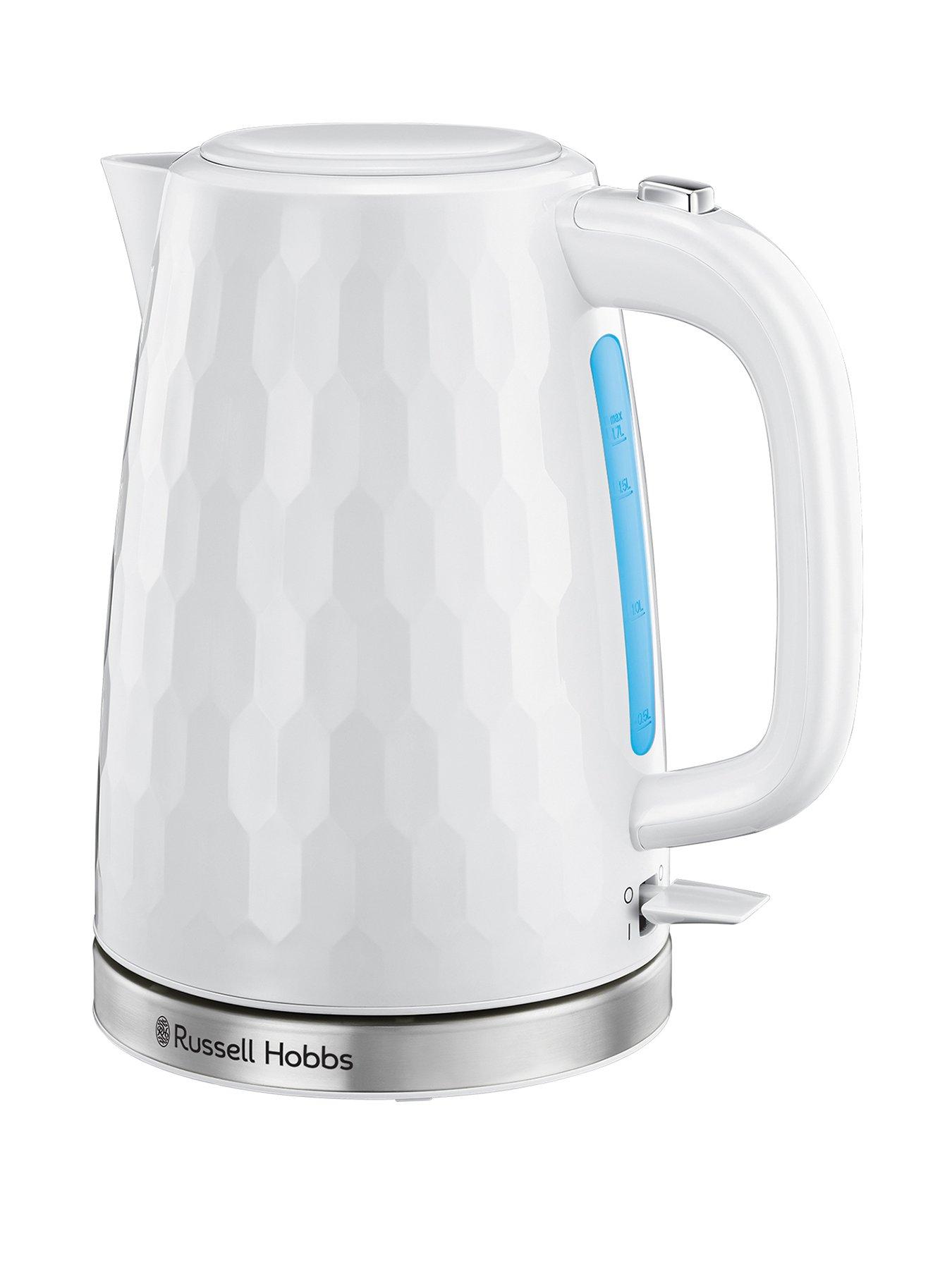 Image 1 of 7 of Russell Hobbs Honeycomb White Plastic Kettle - 26050