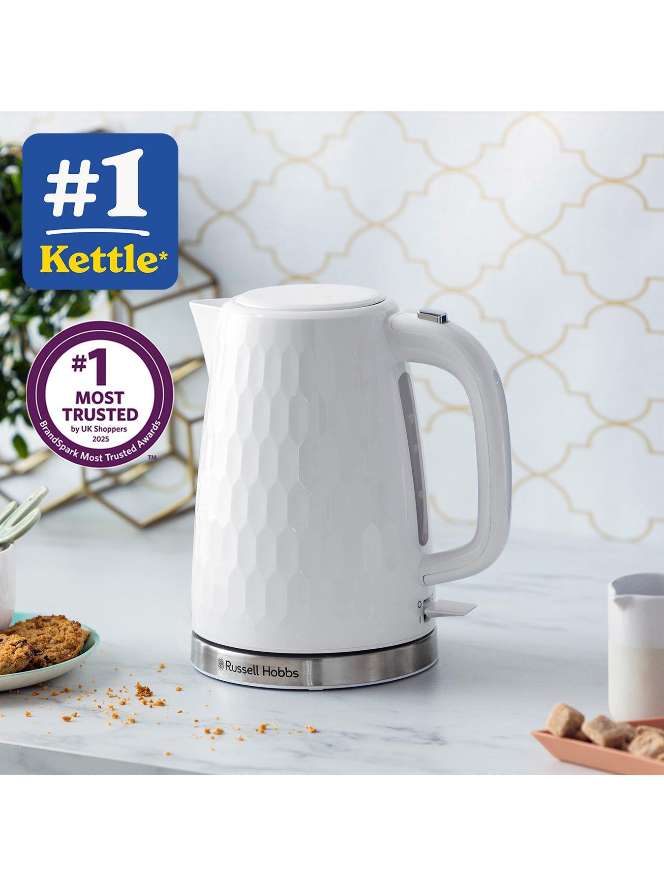 Image 2 of 7 of Russell Hobbs Honeycomb White Plastic Kettle - 26050