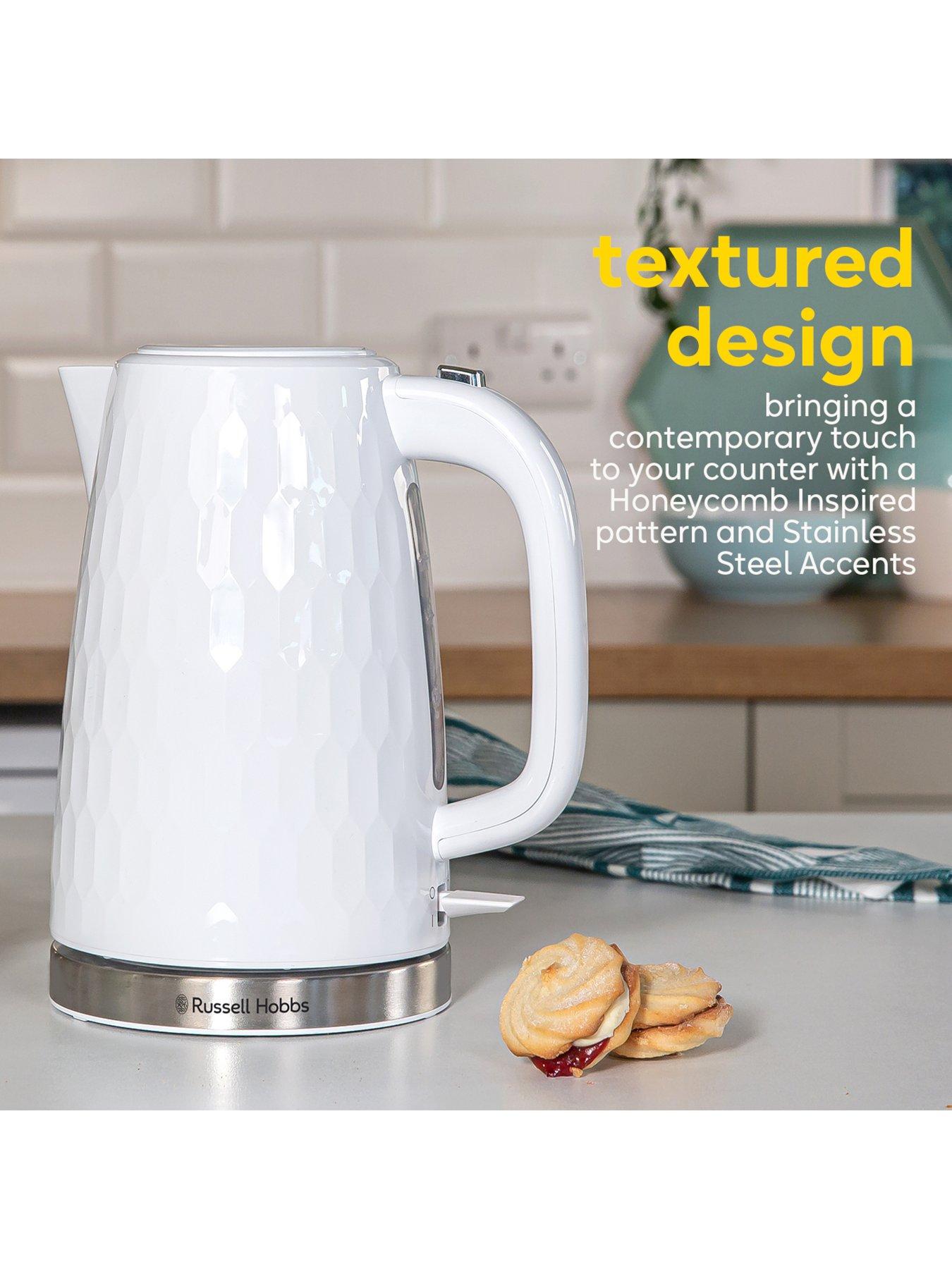 Image 4 of 7 of Russell Hobbs Honeycomb White Plastic Kettle - 26050