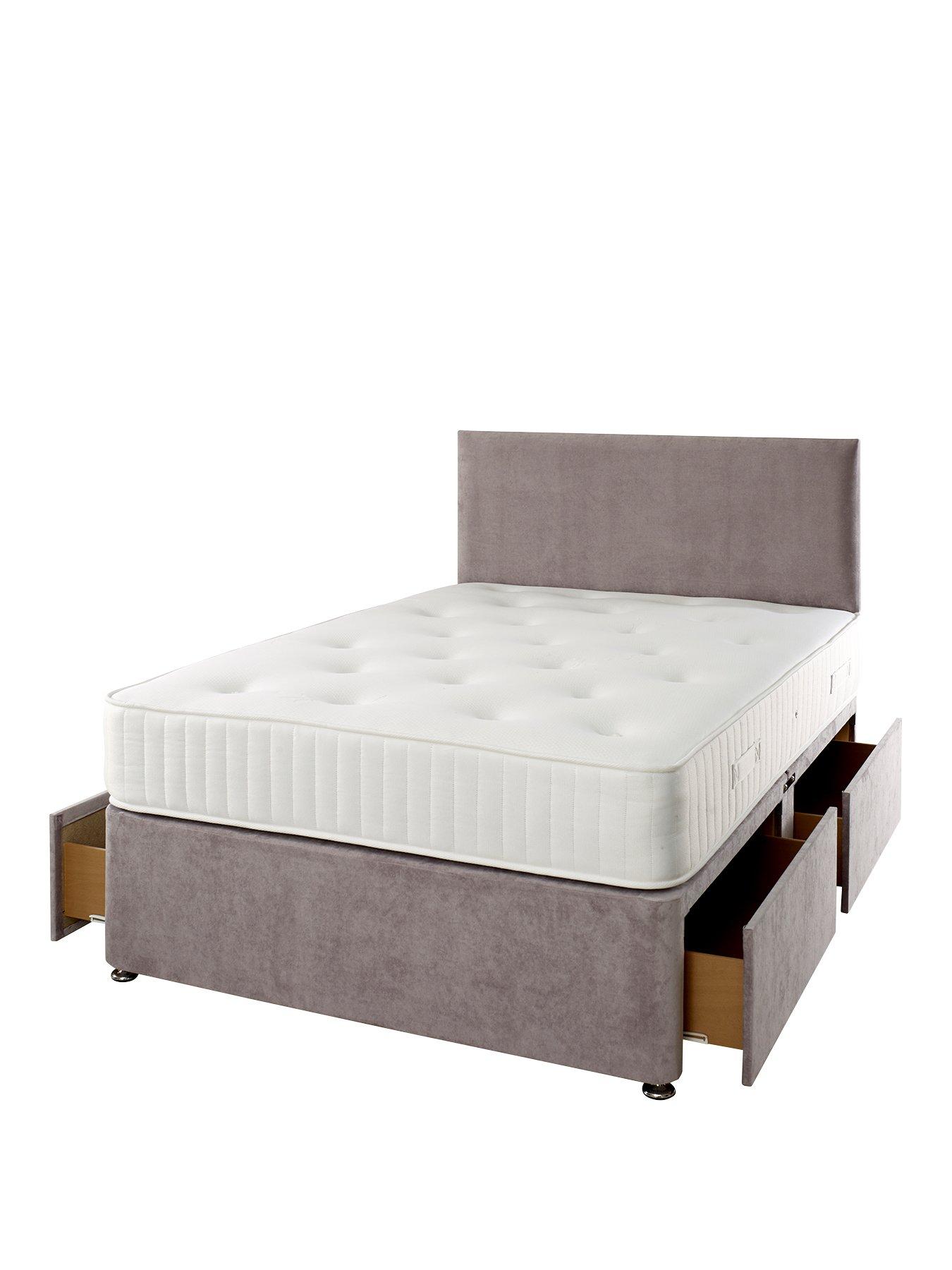 Image 2 of 6 of Shire Beds Tivoli Ortho Mattress and Upholstered Divan Base Bed Set (Headboard sold separately)&nbsp;- FSC&reg; Certified