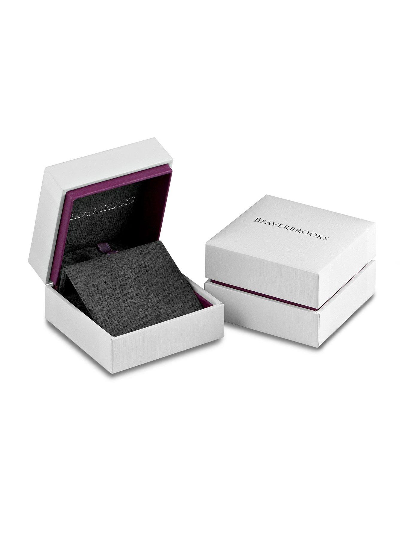 Image 4 of 4 of Beaverbrooks Silver Cubic Zirconia Bumble Bee Stud Earrings