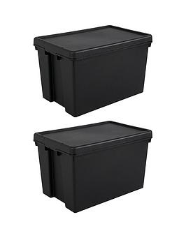 wham-set-of-2-heavy-duty-recycled-plastic-storage-boxes-ndash-62-litres-each