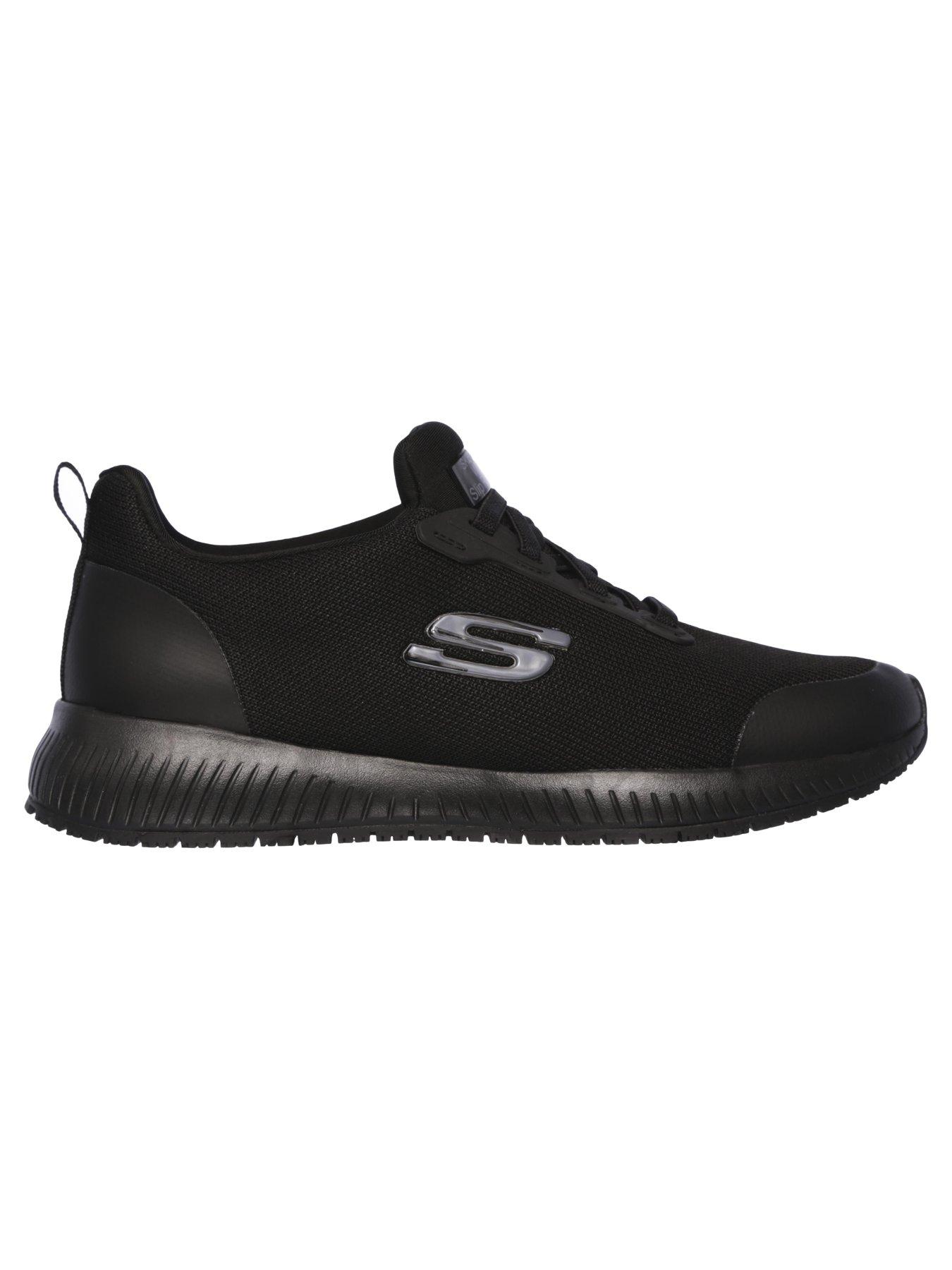Image 5 of 5 of Skechers Workwear Squad Slip Resistant Bungee Lace Slip-on Trainer - Black