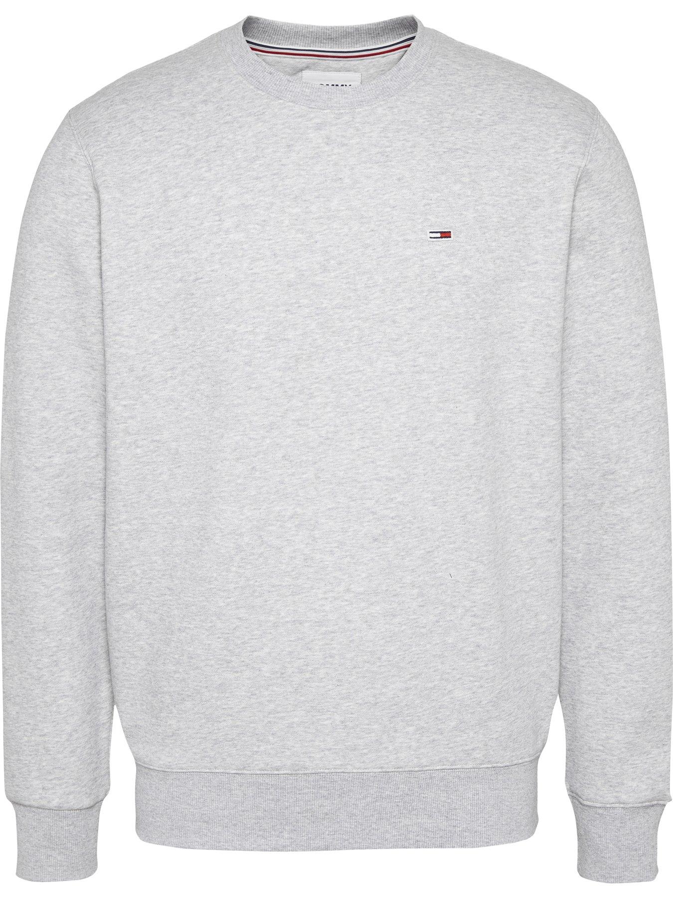 Tommy Jeans Tjm Regular Fleece Sweatshirt - Grey Heather | Very Ireland