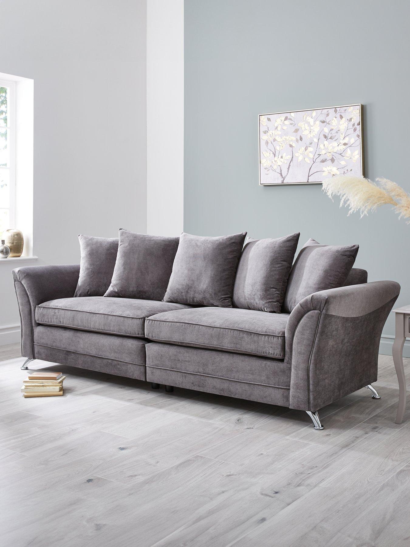 Very Home Dury Fabric 4 Seater Scatter Back Sofa - FSC® Certified