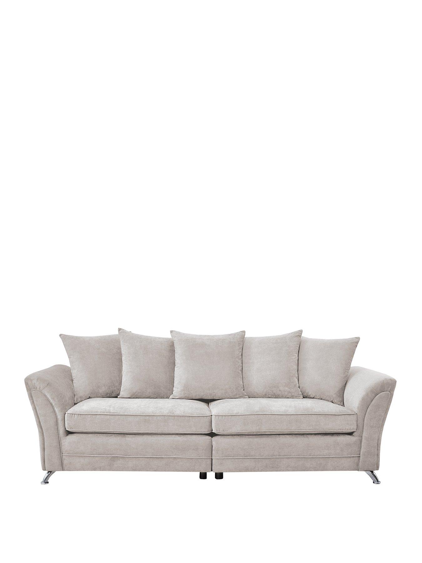 very-home-dury-fabric-4-seater-scatter-back-sofa-naturalnbsp--fscreg-certifiedstillFront