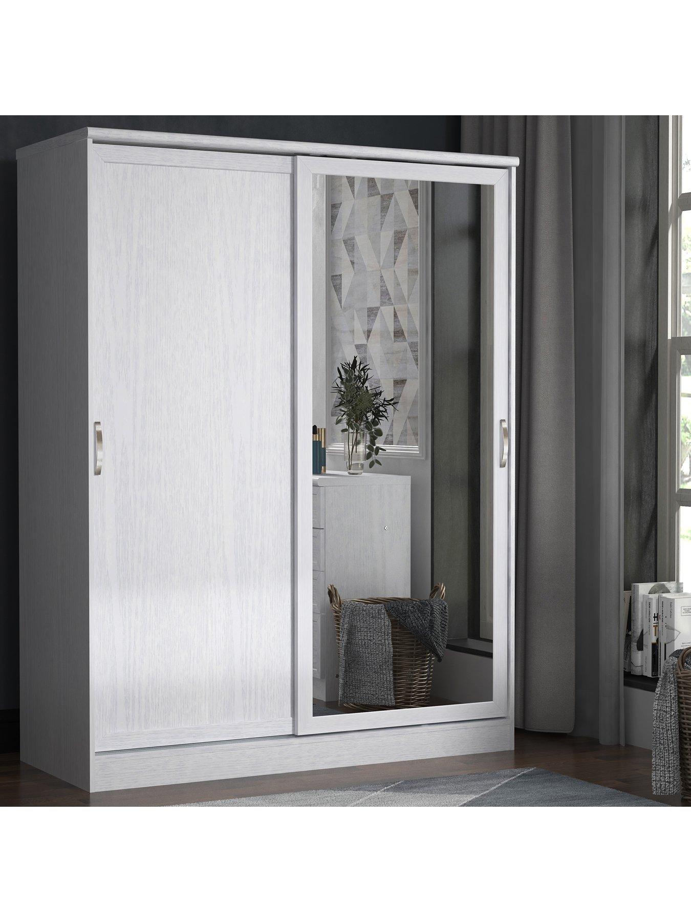 Image 2 of 3 of Very Home Camberley 2 Sliding&nbsp;Door Mirrored&nbsp;Wardrobe - White