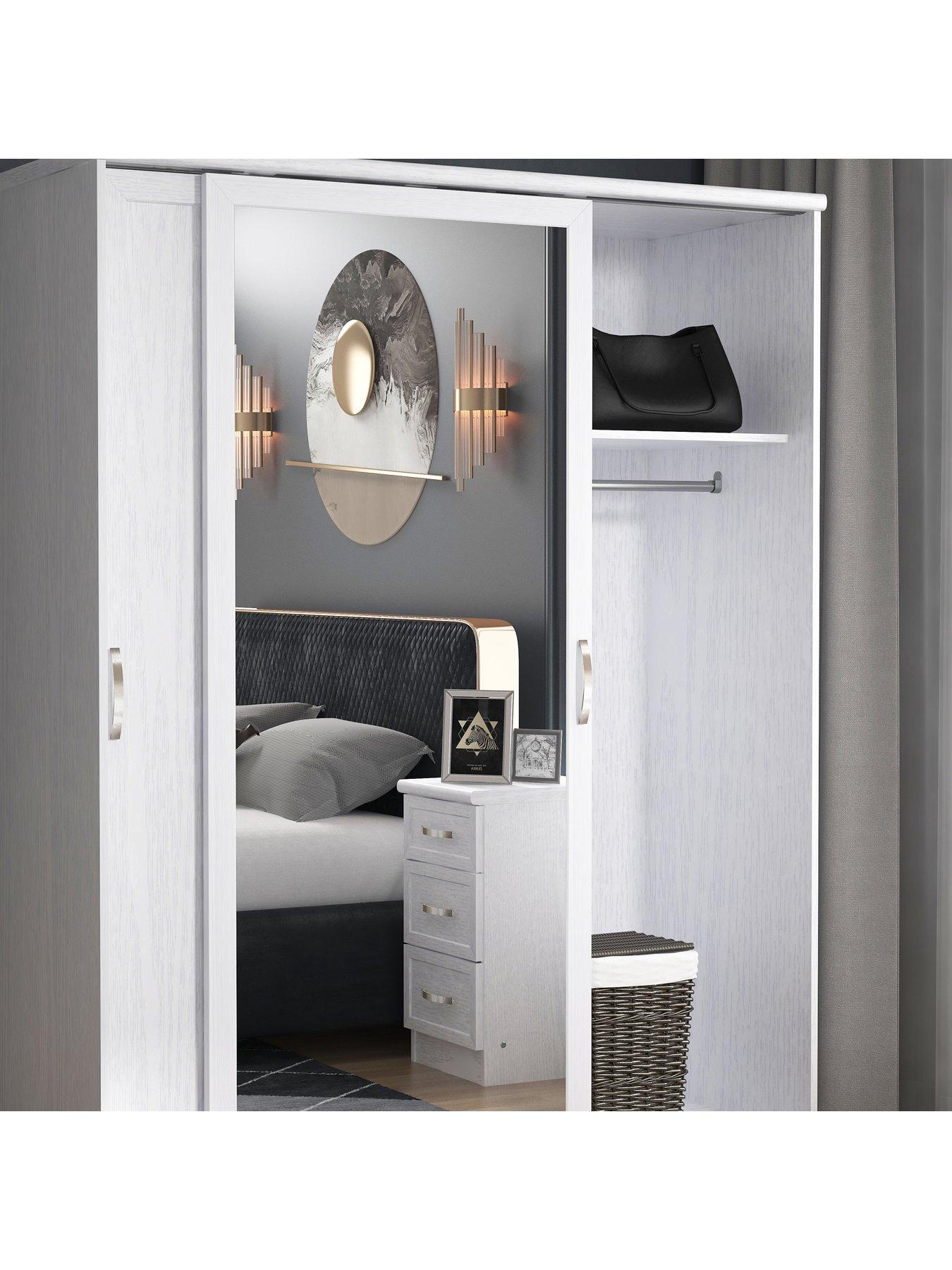 Image 3 of 3 of Very Home Camberley 2 Sliding&nbsp;Door Mirrored&nbsp;Wardrobe - White
