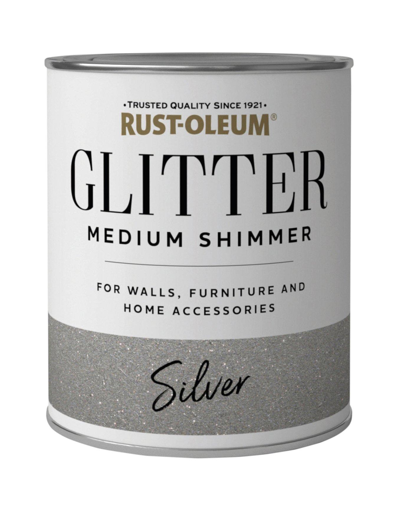undefined Glitter Medium Shimmer Paint – Silver 250ml