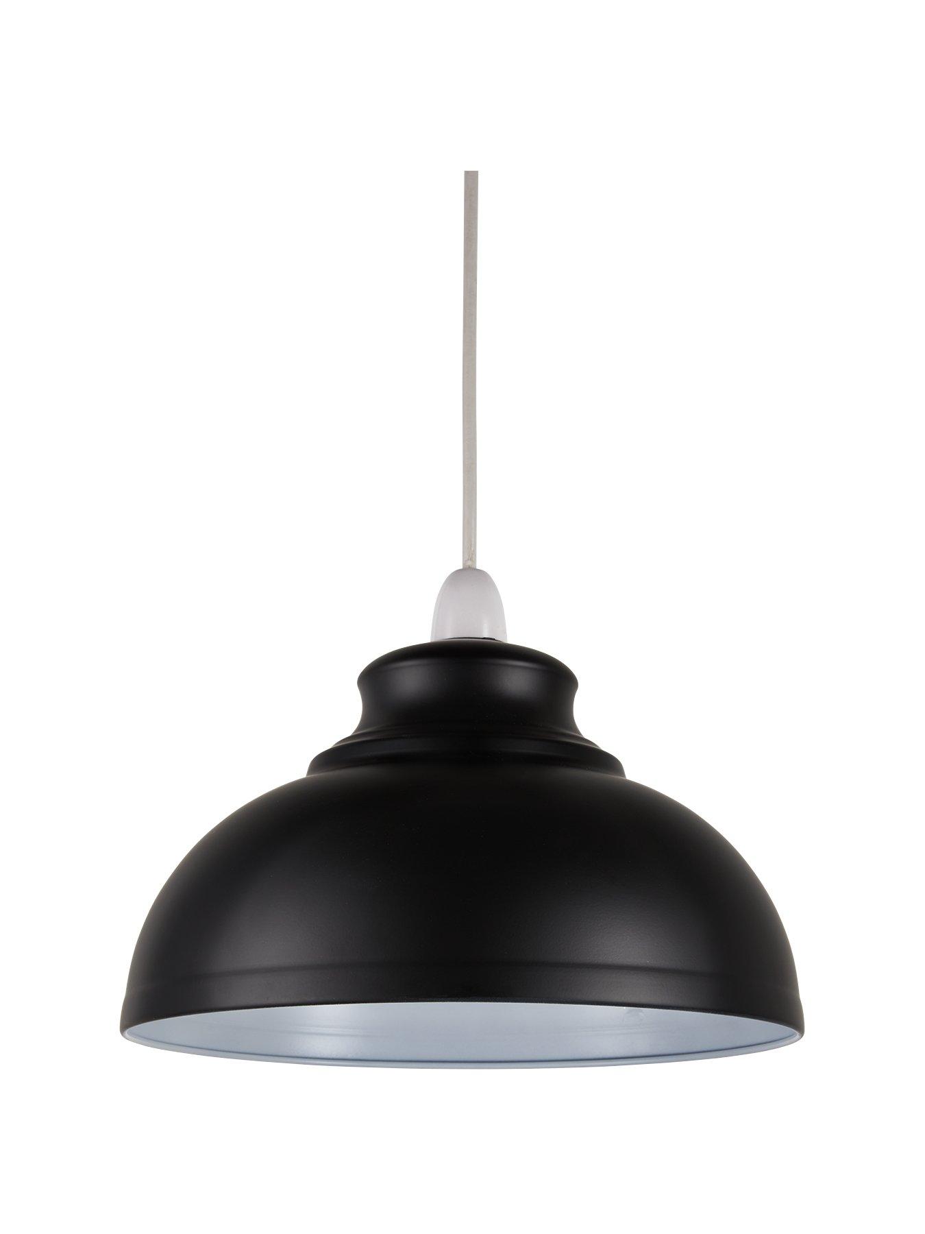 undefined Dome Spun Metal Shade - Black