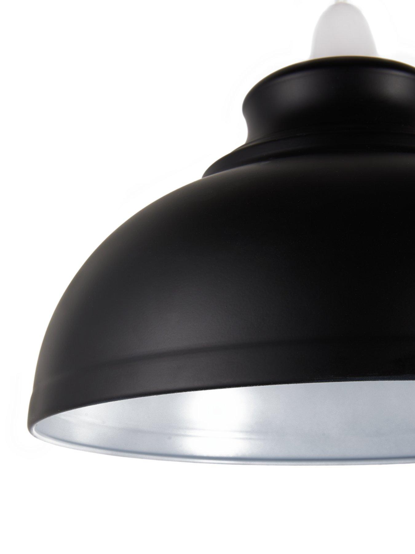 Image 3 of 4 of The Very Collection Dome Spun Metal Shade -&nbsp;Black