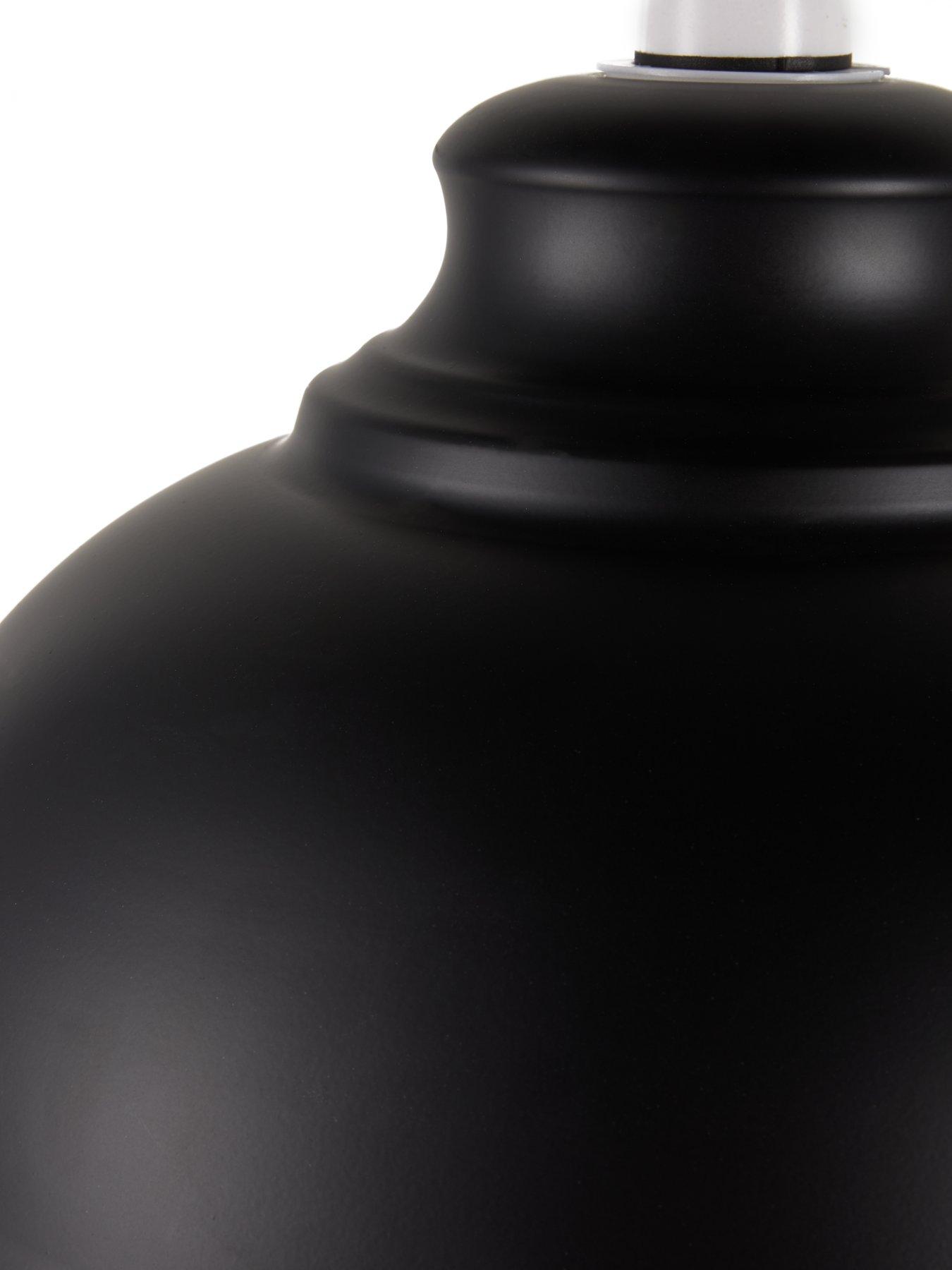 Image 4 of 4 of The Very Collection Dome Spun Metal Shade -&nbsp;Black