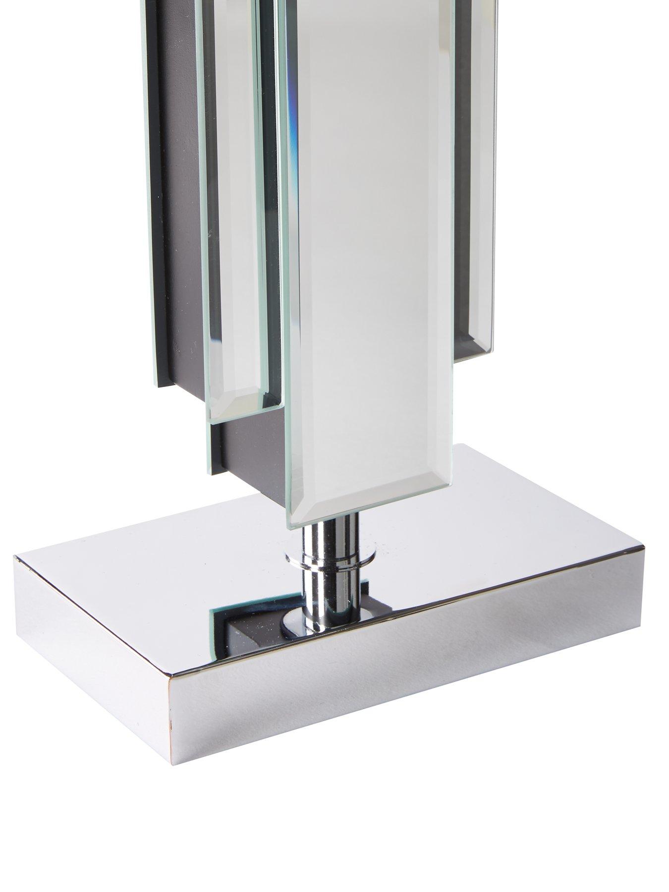 Image 3 of 5 of The Very Collection Rene Mirrored Glass Table Lamp