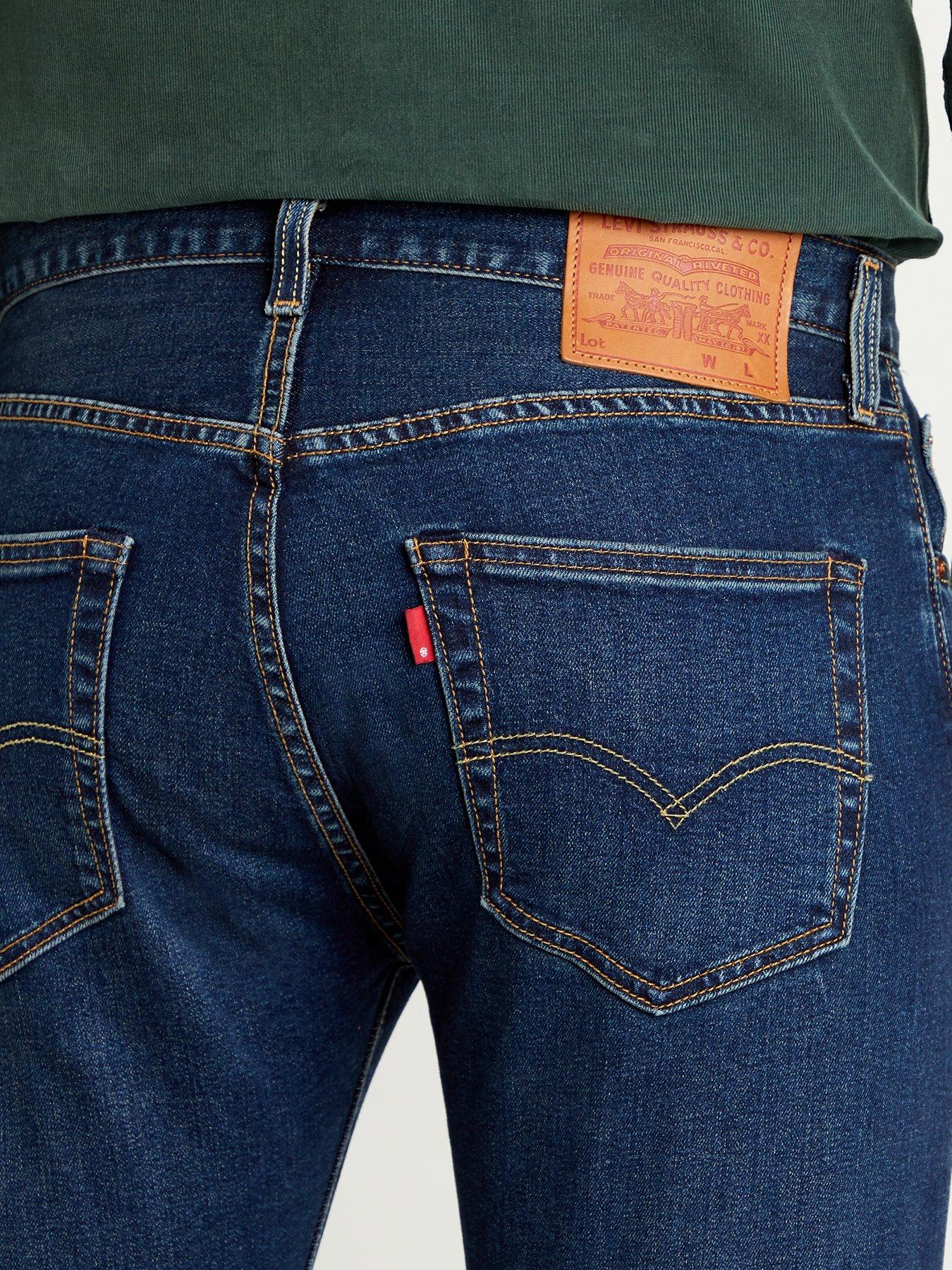 Image 4 of 5 of Levi's 501&reg; Original Straight Fit Jeans - Block Crusher - Dark Blue