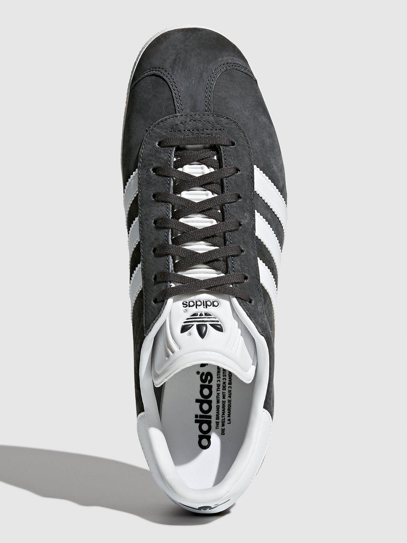 Adidas gazelle black on sale gray