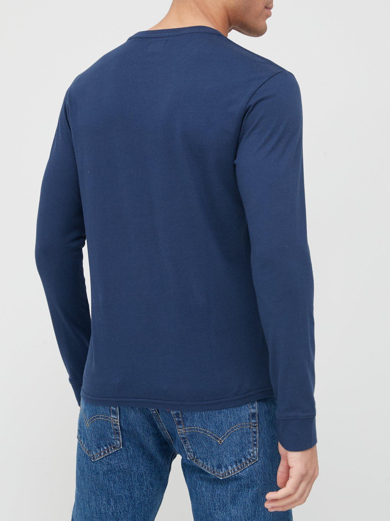 levis-long-sleeve-t-shirt-navystillFront