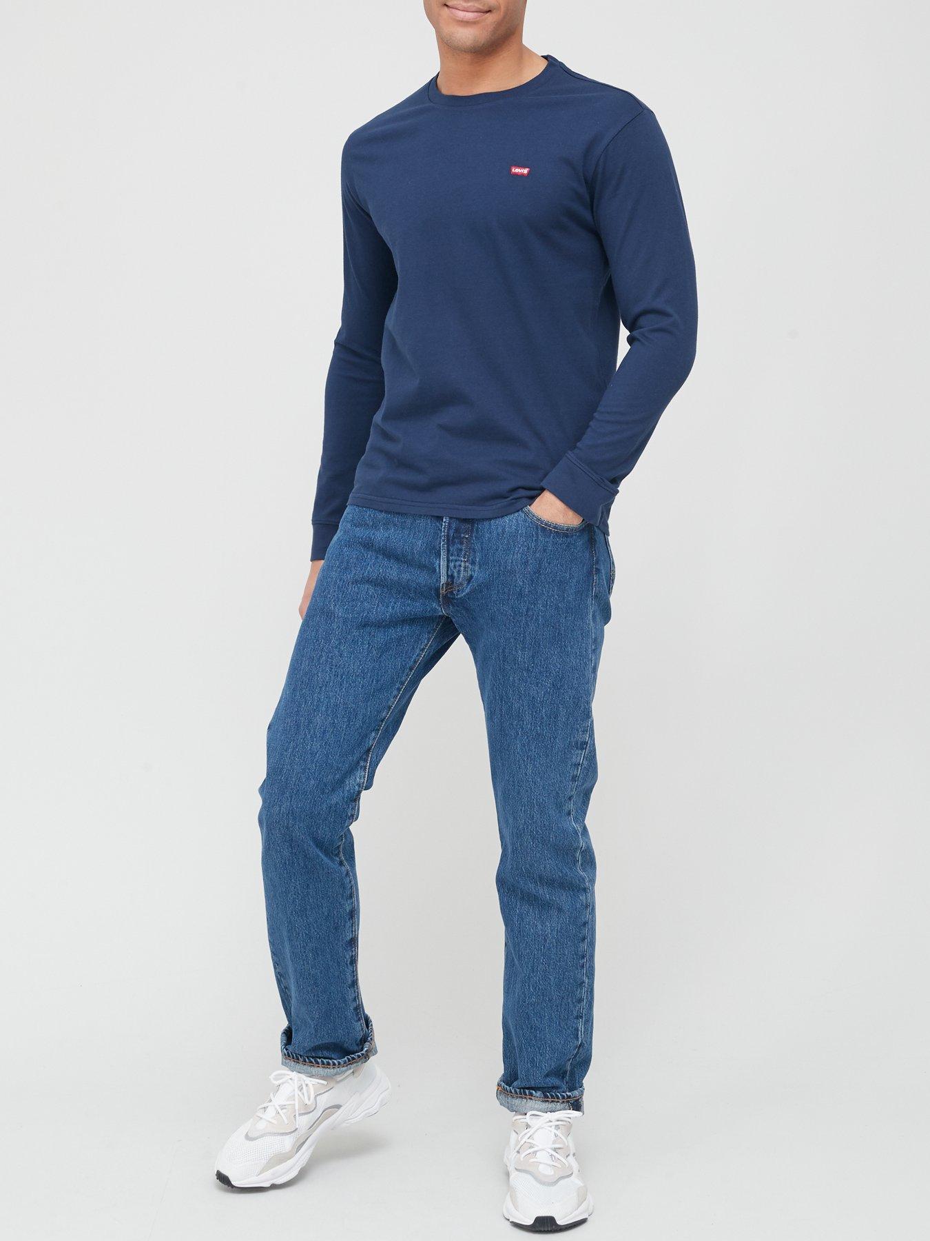 levis-long-sleeve-t-shirt-navyback