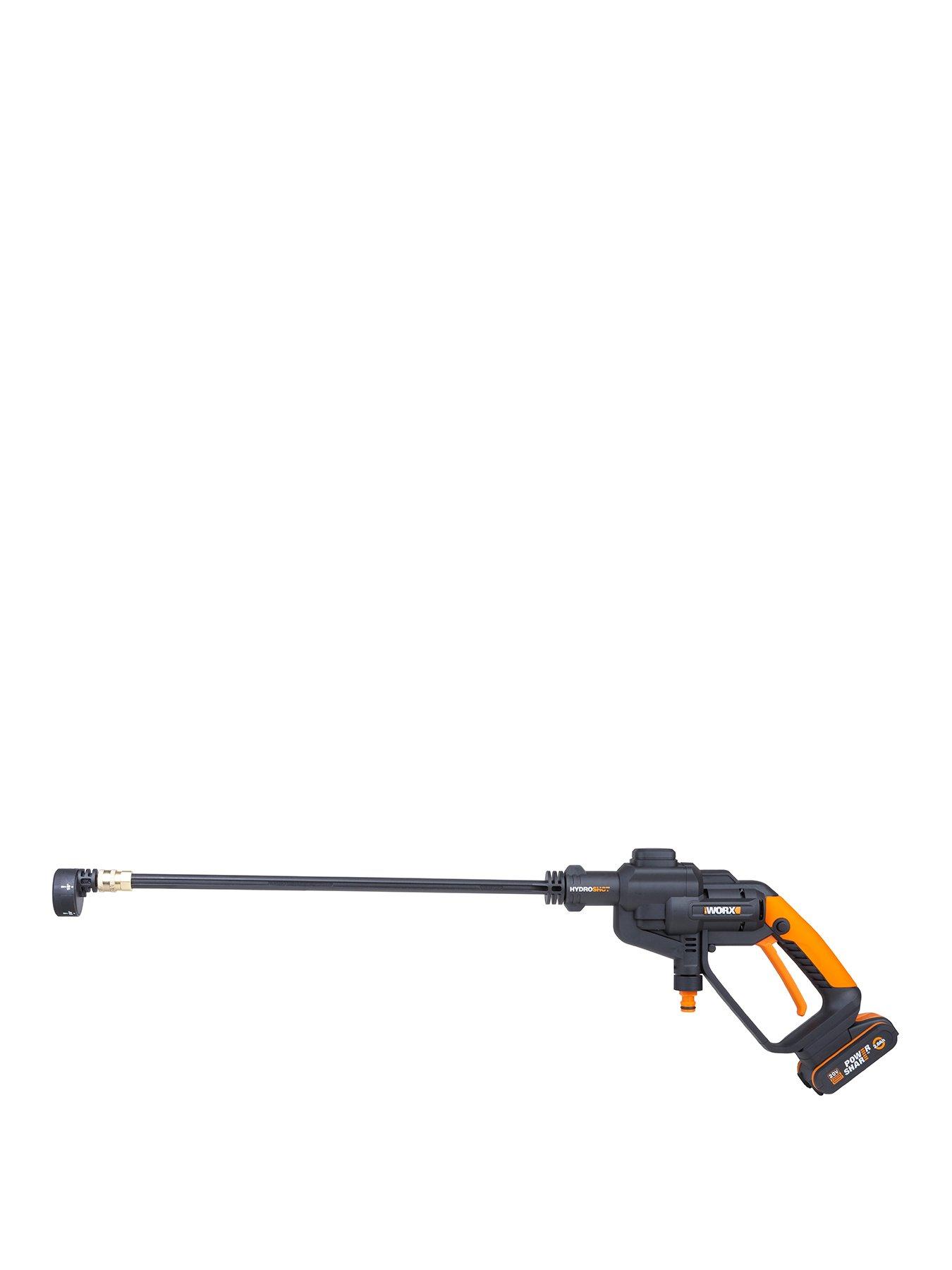 Worx 20V Cordless Hydroshot Pressure Cleaner 24Bar with x1 2.0Ah Battery  &  Charger