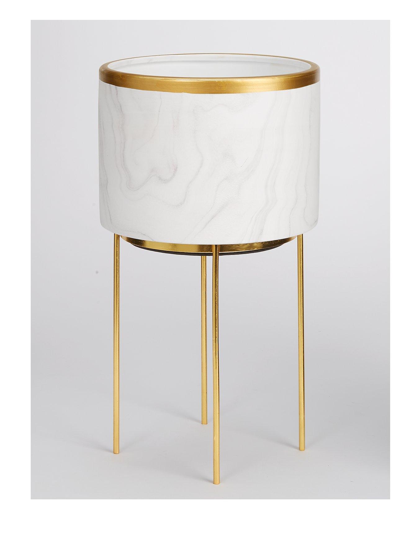 the-very-collection-marble-effect-standing-planter-with-metallic-rimstillFront