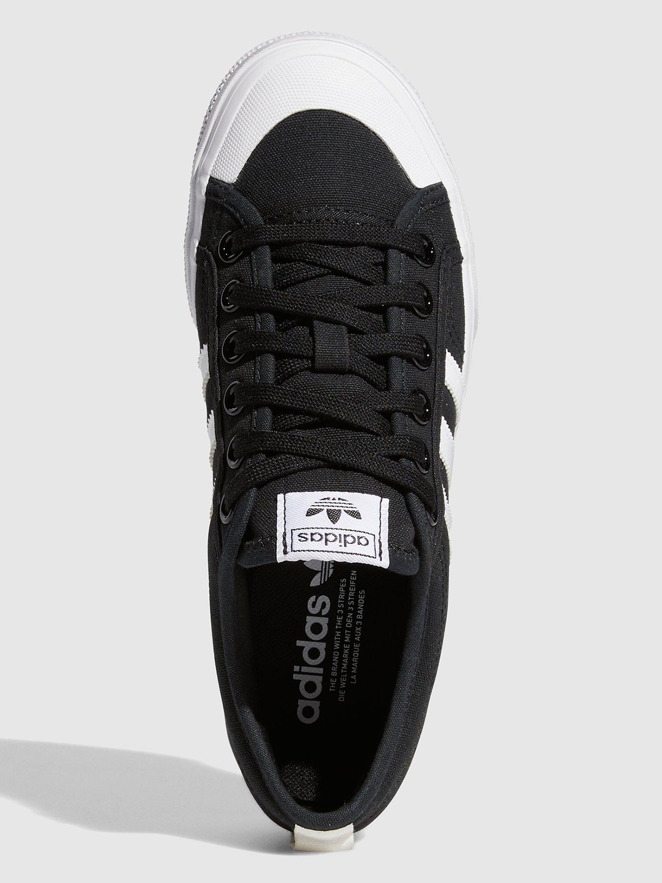 adidas-originals-womens-nizza-platform-trainers-blackwhiteoutfit