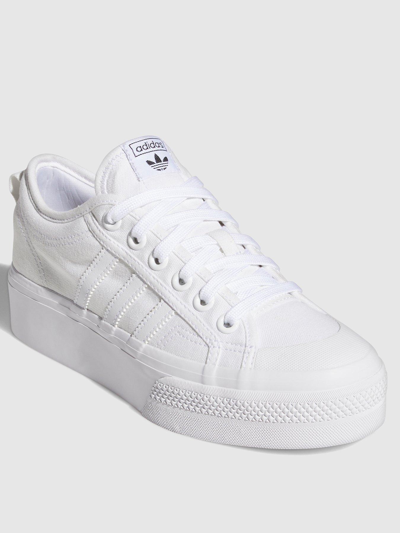 Womens Nizza Platform Trainers White