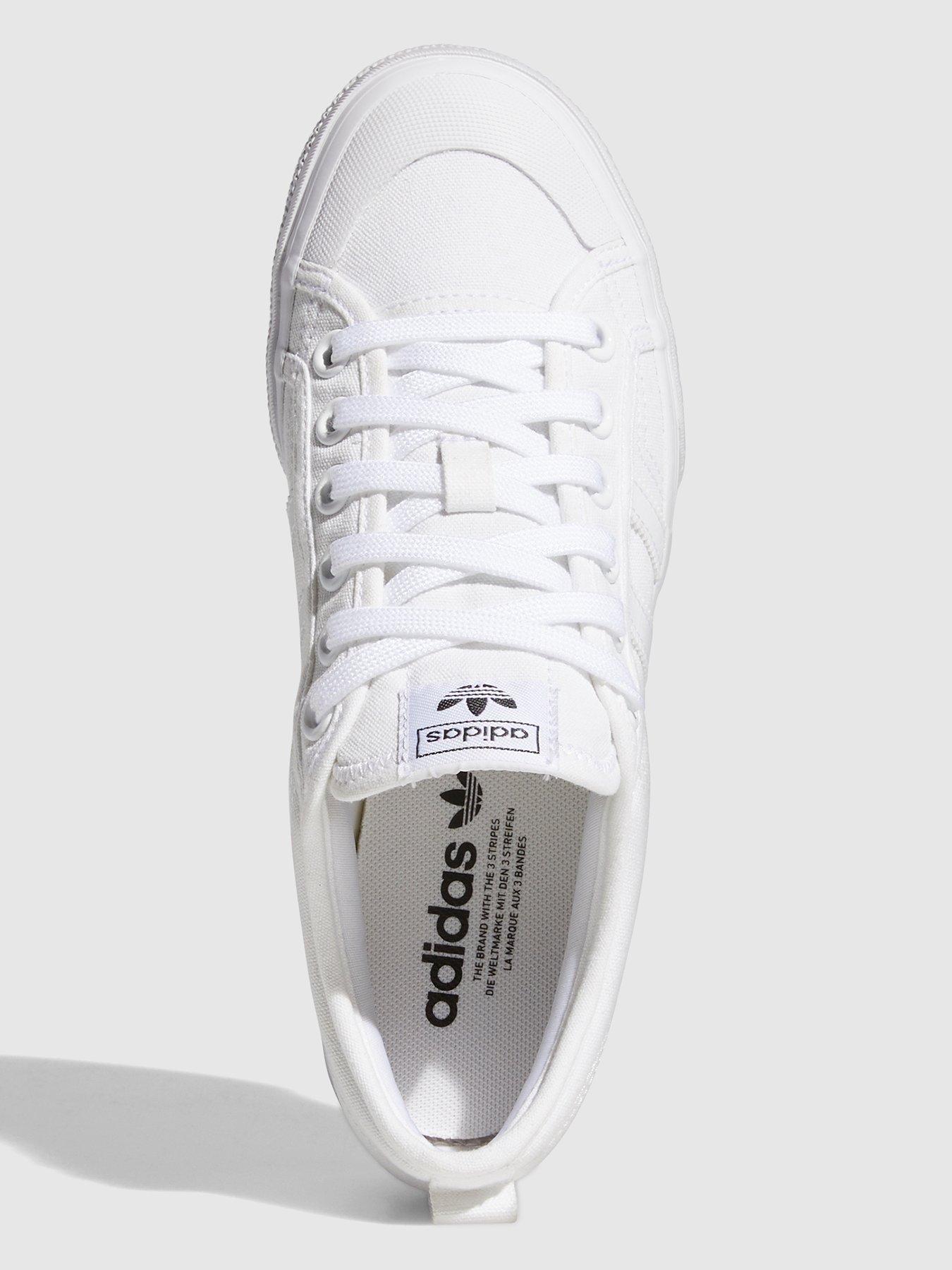 Adidas honey store plimsole white