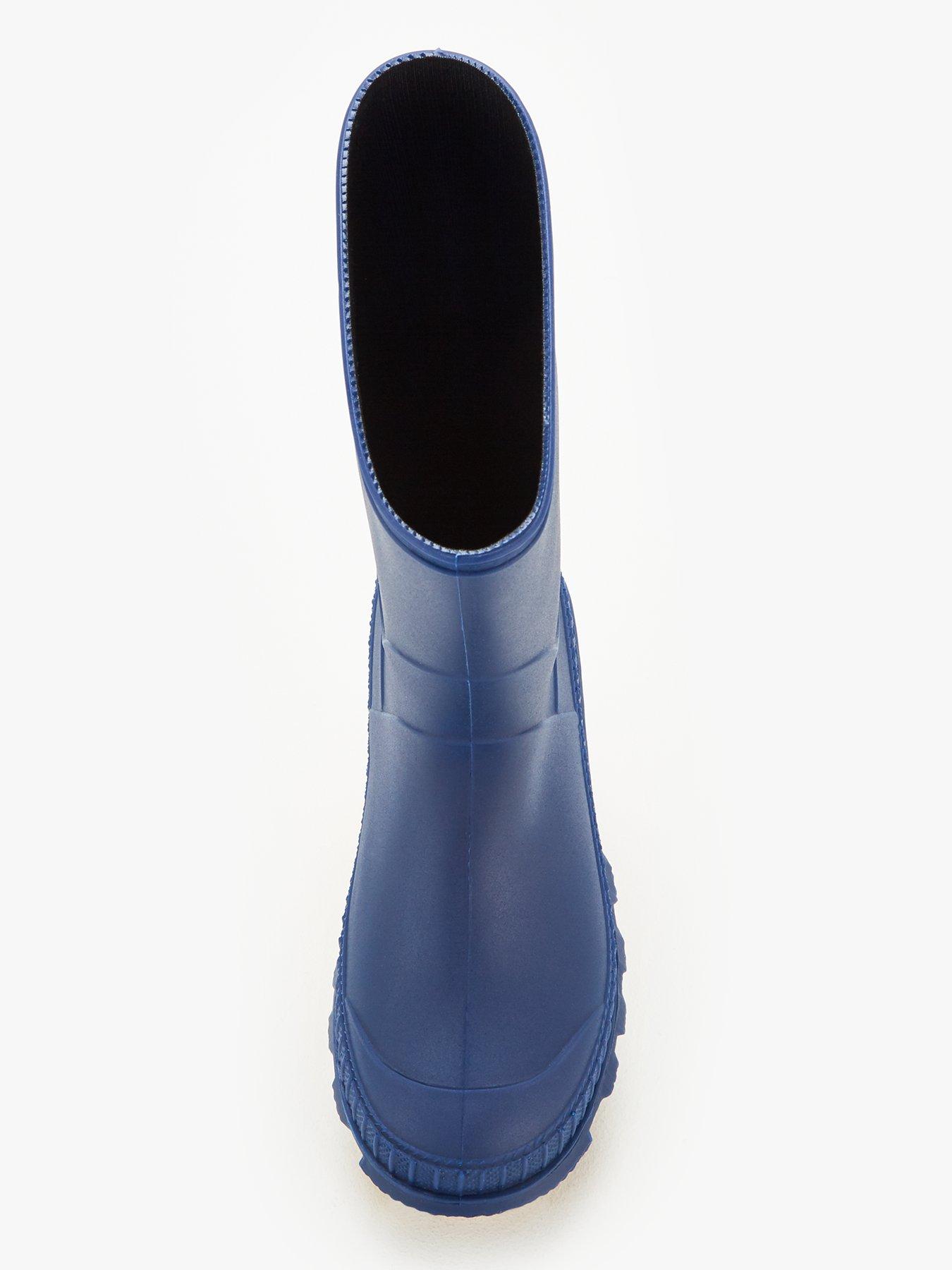 Image 4 of 6 of The Very Collection Boys Pull-On Wipe-Clean Wellies - Navy