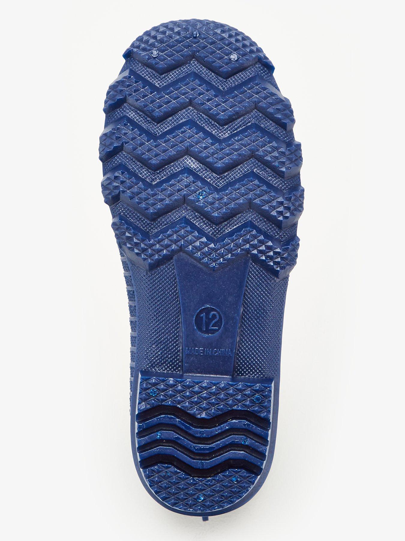 Image 5 of 6 of The Very Collection Boys Pull-On Wipe-Clean Wellies - Navy