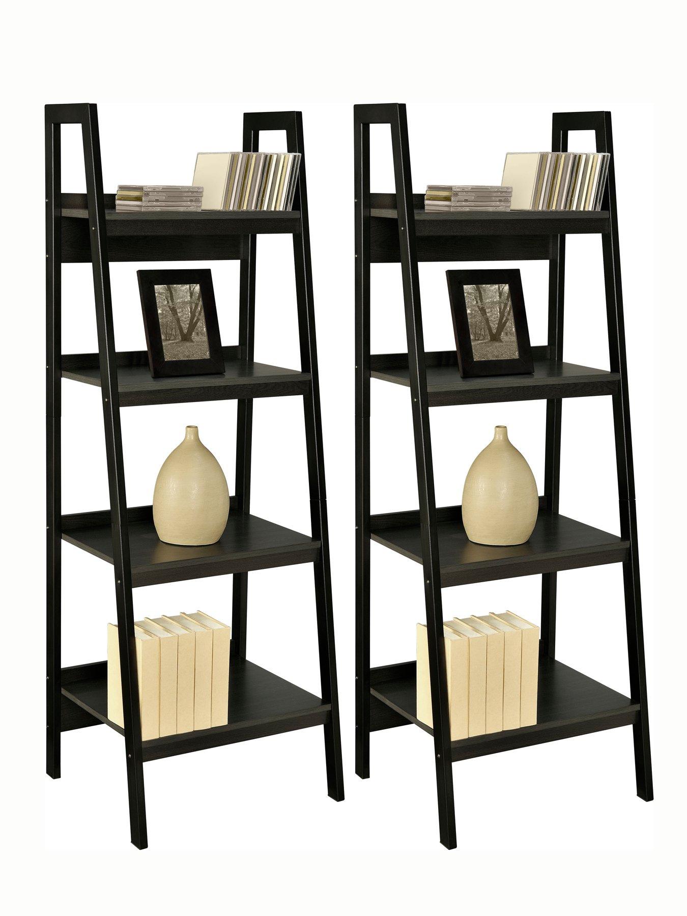 dorel-home-set-of-2nbsplawrence-ladder-bookcasesoutfit