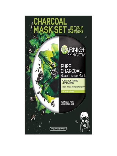 garnier-charcoal-and-algae-purifying-and-hydrating-face-sheet-mask-for-enlarged-pores-5-pack
